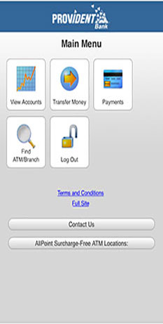 Image of Mobile Banking Browser Login Page with option to find an ATM/Branch Location